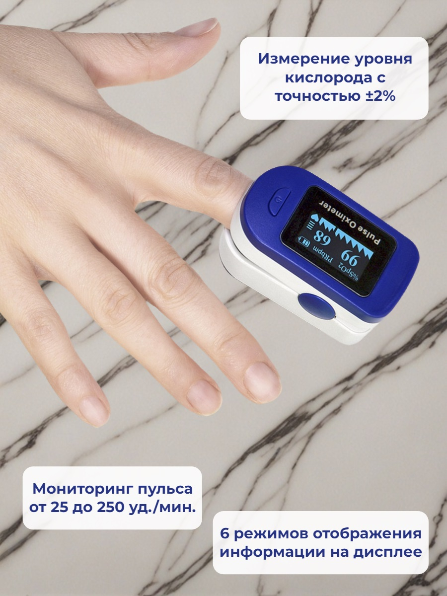 Пульсоксиметр напалечный TOPMED FP-30