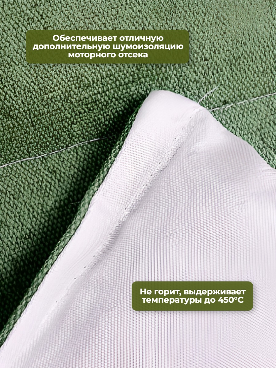 Утеплитель двигателя 160*90см SKYWAY ASH-160B Газель, Волга, Джип (стеклов./брезент.)