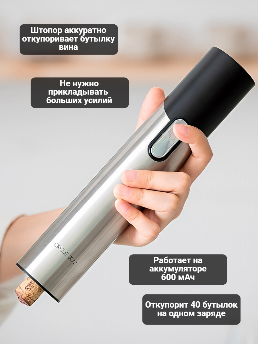 Набор для вина и пива 7 в 1 Xiaomi Circle Joy Electric Wine and Beer accessories GIFT SET