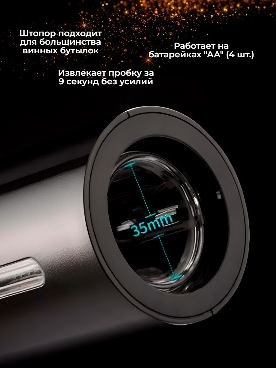 Набор для вина 4 в 1 Xiaomi Circle Joy Electric Wine opener GIFT SET