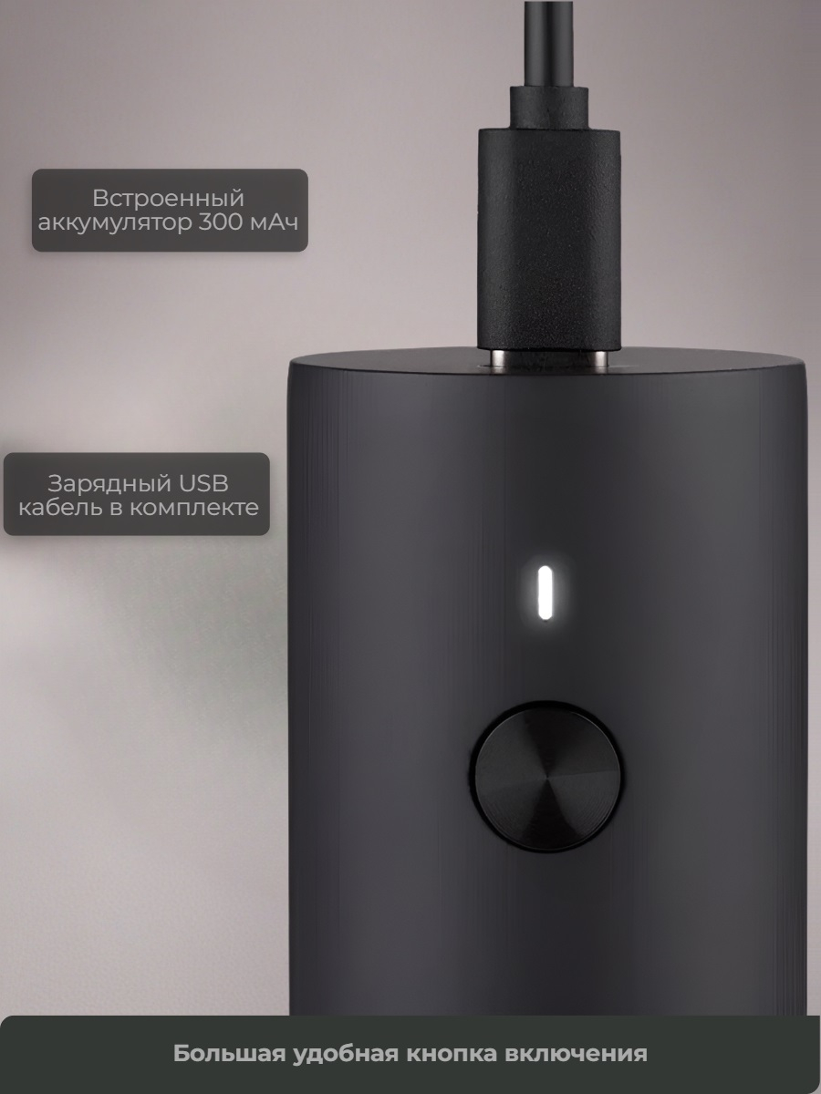 Мини-мельница для специй Xiaomi HuoHou Electric Mini Grinder Rechargable HU0280 с аккумулятором, черная