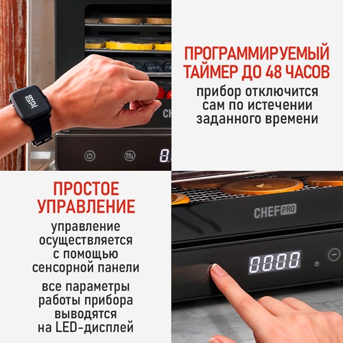 Сушилка для фруктов с WI-FI CHEF PRO CF-FD808A