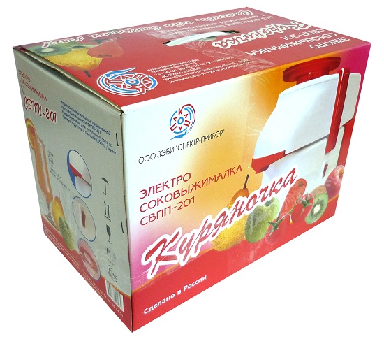 Соковыжималка Куряночка СВПП-201 (c шинковкой) центробежная