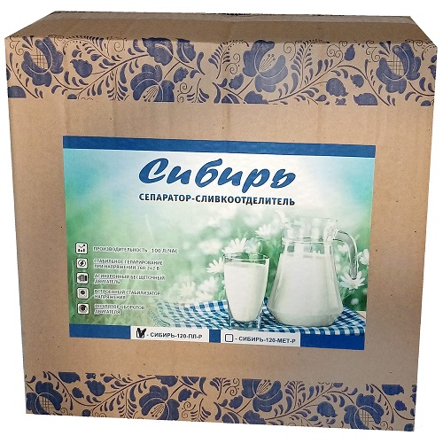Сепаратор для молока СИБИРЬ 120 с регулятором