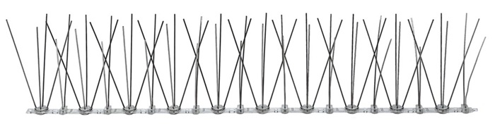 Противоприсадные шипы от птиц Ёж-металл 30 в сборе