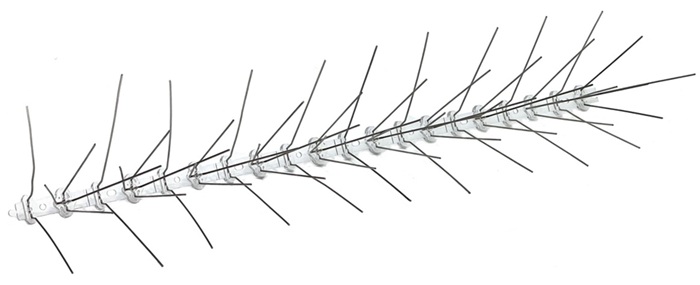 Противоприсадные шипы от птиц Ёж-металл 30 в сборе