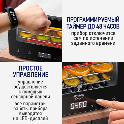 Сушилка для фруктов с WI-FI STINGRAY ST-FD729A