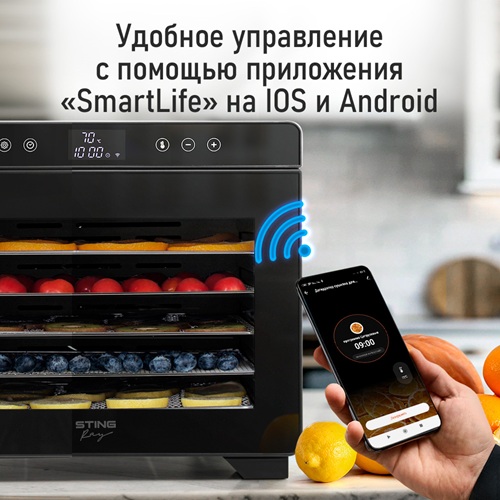 Сушилка для фруктов с WI-FI STINGRAY ST-FD730A