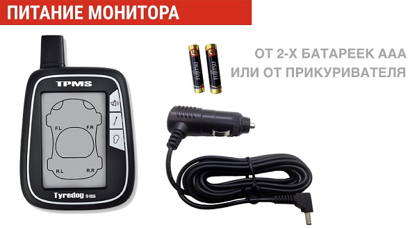 Система контроля давления и температуры в шинах Carax TPMS CRX-1002