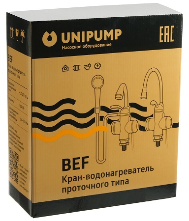 Проточный кран-водонагреватель UNIPUMP "BEF-001-02"