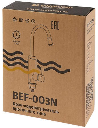 Электрический кран водонагреватель UNIPUMP "BEF-003N"