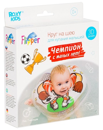 Круг для купания новорожденных ROXY-KIDS Flipper Футболист