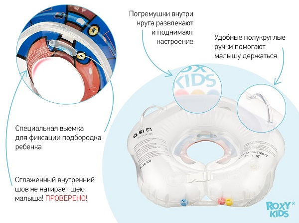 Круг для купания новорожденных ROXY-KIDS Flipper Пират