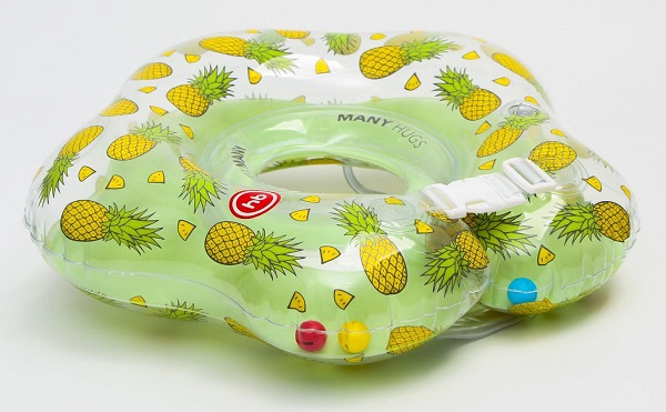 Надувной круг на шею для купания детей Happy Baby "AQUAFUN" Pineapple