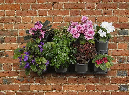 Вертикальная панель для растений с системой капельного полива "Ботанический сад"