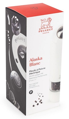Электрическая мельница для перца Peugeot "Alaska White"