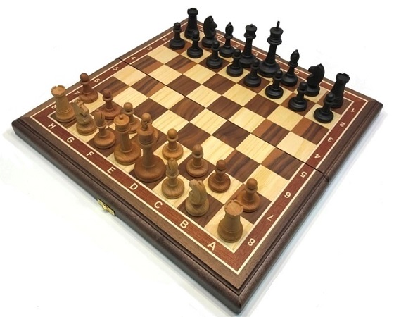 Шахматы американский орех 45 Классические 7, деревянные
