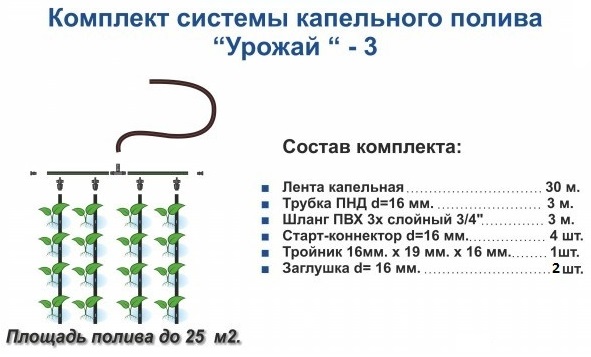 Система капельного полива "Урожай-3"