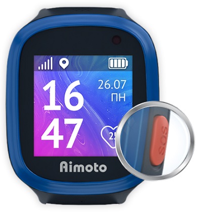 Детские смарт-часы с GPS Aimoto Start 2 Black