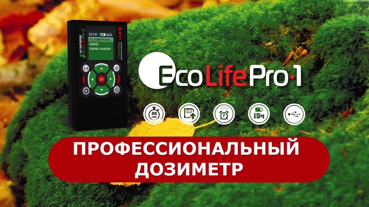 Дозиметр радиации EcoLifePro1 купить в Москве дешево